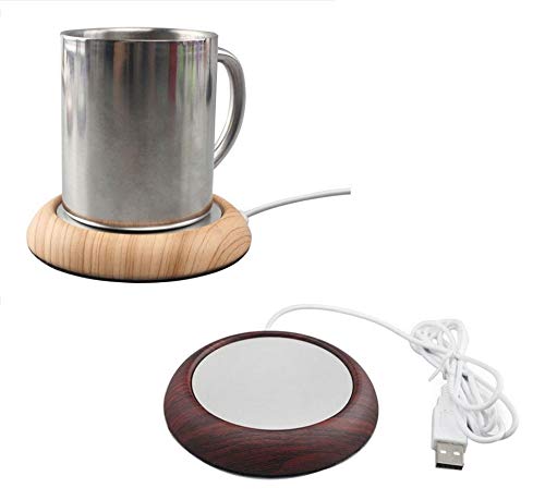 LazyU USB Mug Warmer, Tea and Coffee Mug Warmer, Electric Cup Beverage Warmer for Water Coffee Tea Dedicated to Coffee Lovers and Office Workers