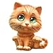 Cute 3D Cat Wall Stickers Self Adhesive Kids Children Kawaii Kitten Wall Decals Removable Vinyl Waterproof Art Murals for Living Room Baby Rooms Bedroom Toilet House Decoration
