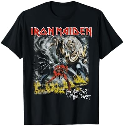 Amazon.com: Iron Maiden Number of The Beast Hallowed Be Thy Name T