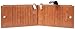 Borgasets RFID Blocking Women's Genuine Leather Wallet Credit Card Holder Zipper Purse Brown