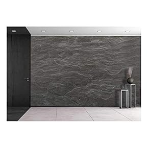 Flat Background Texture of Slate Floor Tile - Removable Wall Mural | Self-Adhesive Large Wallpaper - 66x96 inches