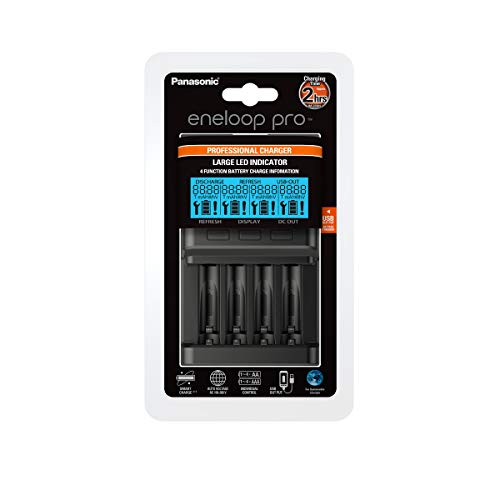 Chargeur De Piles Panasonic Eneloop Pro Bqcc65 4X Aa/Aaa