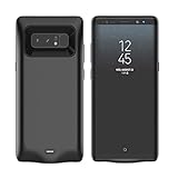 Samsung Galaxy Note 8 Battery Case, Moonmini 5500mAh External Rechargeable Portable Extended Battery Charger Pack Power Bank Backup Charging Cover Protective Case Shell (Black)