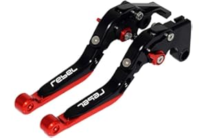 XIDAODIT Motorcycle Folding Extendable Adjustable Clutch Brake Levers for CMX 500 CMX300 Rebel Rebel 2017-2022 (red)