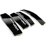CLOUDSALE I-POP High Glossy Slim Door Edge Guards, Black - Set of 4