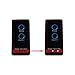 8X White + 8X Amber 2-LED Strobe Light Bar Warning Emergency Beacon 10 Flashing Modes Car SUV Truck Van (Amber White, 16x 2-LED)