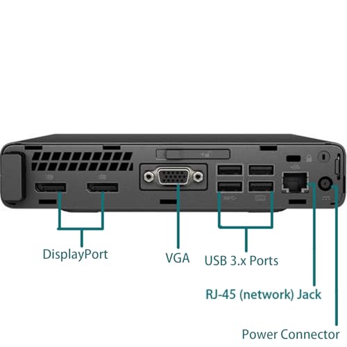 HP Elitedesk 800 G3 Mini PC Computadora de Escritorio con Monitor FHD 27 Pulgadas, Windows 11 Pro, Core i7-7700T 2.9GHz, hasta 3.8GHz, 8GB RAM, 256GB SSD, Teclado, Mouse, USB WiFi (reacondicionado)