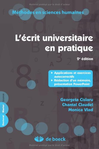 L' écrit universitaire en pratique