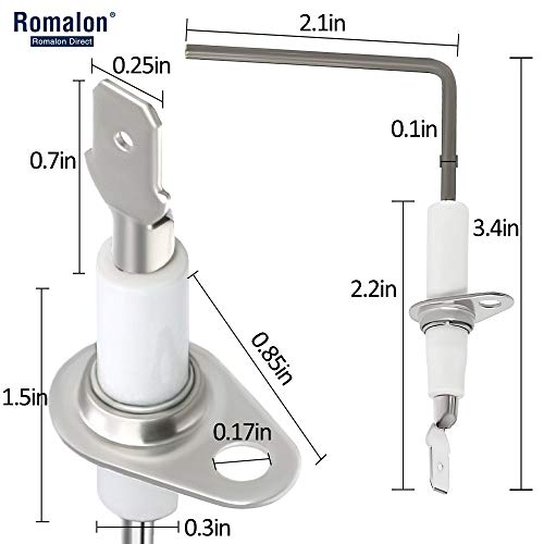 4Pack SEN01114 Furnace Flame Sensor Replacement Part for Trane & American Standard Furnace