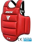 RDX TKD Chest Guard Boxing MMA Body Protector Martial Arts WTF Reversible Rib Shield Armour Taekwondo Target Training Kickboxing