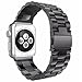 HUANLONG Solid Stainless Steel Band Compatible with Apple Watch 49mm 46mm 45mm 44mm 42mm 41mm 40mm 38mm, Metal Strap for iWatch Series Ultra/Ultra2/10/9/8/7/6/5/4/3/2/1 SE Women and Men(42mm/44mm/45mm/46mm/49mm Black)