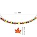 Supla 5.9' Long Fall Leaf Felt Garland Autumn Leave Felt Bunting Garland Hanging Banner Thanksgiving Halloween Party Streamer Backdrop for Kids Children Holiday Mantle Nursery Classroom Decor