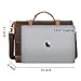 Mens Messenger Bag, Tocode 15.6 inch Vintage Canvas Leather Business Briefcase Large Satchel Shoulder Bags, Water Resistant School College Computer Laptop Bag (Brown)