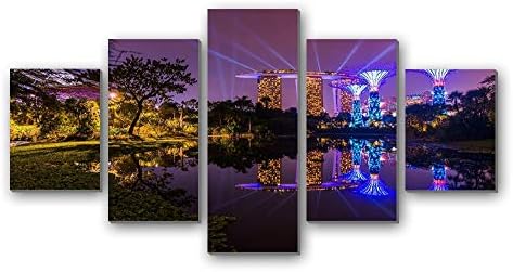 シンガポール 世界 5枚 パネル アートパネル 現代壁の絵 壁掛け部屋飾り背景