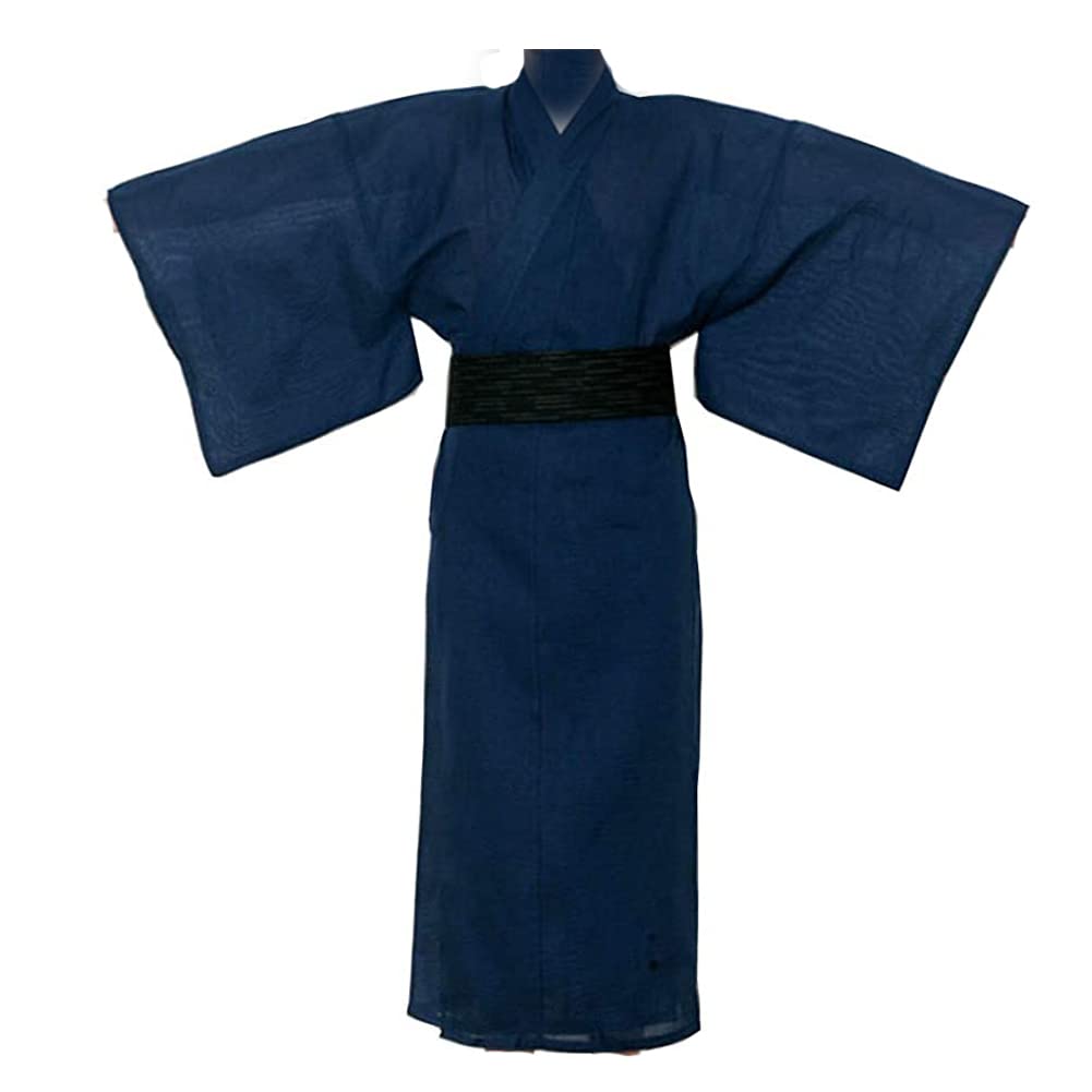 thefancypumpkin Jinbei Men's Japanese Yukata Kimono, Color: 1139, Large