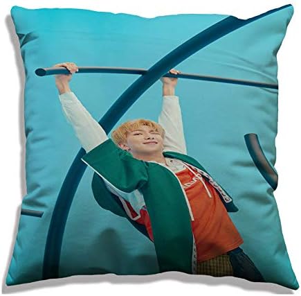 NUOFENG Kpop BTS Bangtan Boys Love Yourself ็ป Answer Square Throw Pillow Cover Pillowcase, 17.7inch (2.H06)