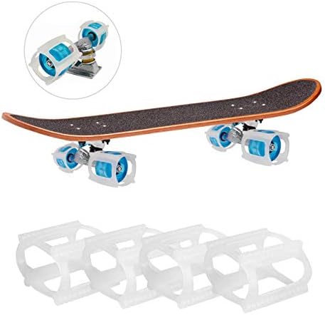 Luxuglow Skateboard Training, White Rubber Skateboarding Trainer Steablizer Accessory for Perfecting Your Ollie Kickflip - Learn, Practice Land Tricks, Skateboard Accessories