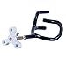 Amarine Made Sure Grip Steel 20 Degree Angle Rod Holder with Mounting Base, Metric M10x1.5 Thread Coated Steel Rod-PVC Dipped Fishing Pole Holders for Boat (1Pcs)