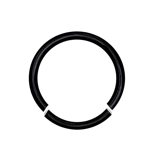 16 Gauge Black Stainless Steel Segment Ring
