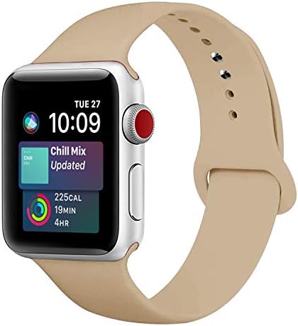 BMBEAR Sport Bands Compatible with Apple Watch 38mm 40mm 42mm 44mm Silicone iWatch Band for Apple Watch Series 4 3 2 1