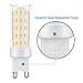 KINDEEP G9 LED Bulb, Replace 60W Halogen Bulb, 8W 650Lumens, Warm White(3000K), Not Dimmable, 360 Degree Beam Angle LED Light Bulbs, 5 Pack