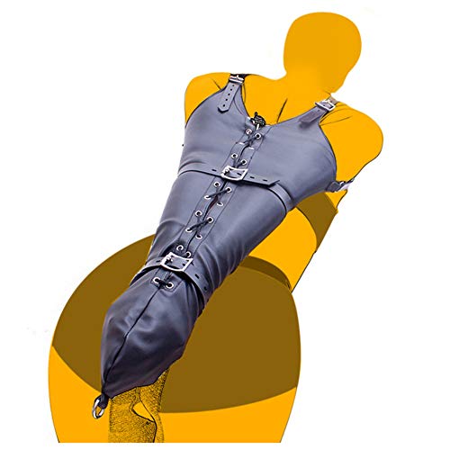 PU Leather Arm Glove Bondage Restraint SM Hand Shoulder Harness Restraint Arm Binder, Adult Sex Toys, BDSM Bondage Role Play,Black