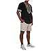 Gtealife Men's African Print Dashiki T-Shirt Tops Blouse (1-Black, XL)