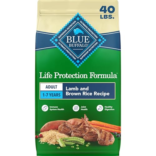 Blue Buffalo Life Protection Formula Lamb & Brown Rice Adult Dry Dog Food, Supp…