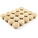Anladia 20pcs 32mm Round Wooden Cabinet Knob Cupboard Drawer Wardrobe Door Pull Handle