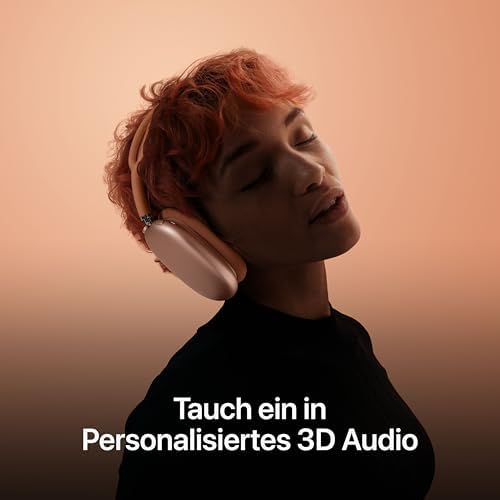 AirPods Max Kabellose Kopfhörer, aktive Geräuschunterdrückung auf Pro Level, Transparenzmodus, personalisiertes 3D Audio, USB-C Ladecase, Blau