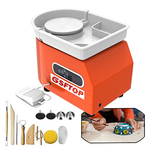 GSFTOP Pottery Wheel Pottery Forming Machine 25CM 350W Electric Pottery
