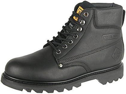 Work Zone Men's 6 Inch Steel Toe Black Boot, 7 D(M) US, Style: S611