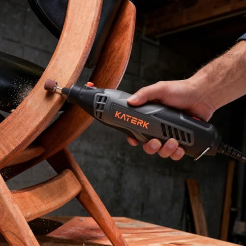 Rotationswerkzeug Set Professionelles mit Biegsamer Welle,155 Teiligem Zubehör,35000 U/min Hochleistungs Multifunktionswerkzeugsatz für Holzschnitzerei,Gravur,Schneiden,Schleifen,Sandstrahlen