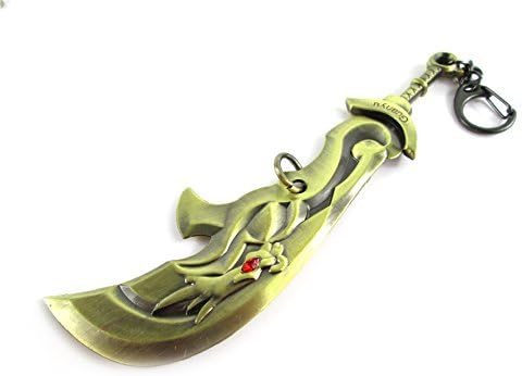 League of Legends Weapon Keychain Falchion Guan Yu The Barbarian King Tryndamere - Novelty Item Collectible and Gifting
