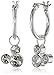Disney Girls' Minnie and Mickey Mouse Hoop Earrings