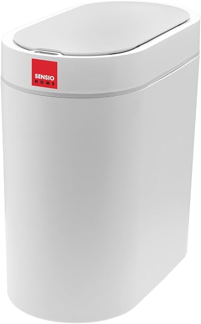 5 Litre Auto Sensor Dust Bin White Grey Trim 2 Year Guarantee