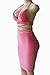 Sunfury Juniors Two Piece Outfits for Women Fall 2017 Sequin Romper Skirt Set Rosy Medium