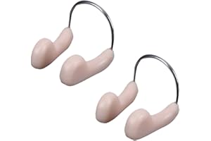 Mikinona Swimming Set 2 Pack Waterproof Tpr Nose Plugs for Adults Comfortable Anti-Choking Protector for Fresh and Salt Water