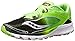 Saucony Men's Kinvara 7 Running Shoe, Slime/Black, 9.5 M US