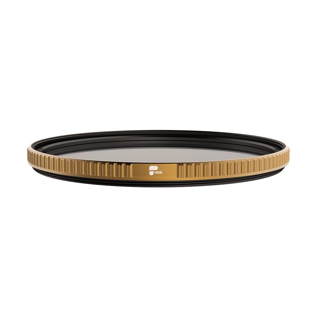 PolarPro - Quartzline - Neutral Density - ND8-67 mm - Perfect Color Neutrality - Brass Frame - Anti-scratch/anti-oil/hydrophobic coatings - Cinema Series