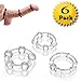 Love Fire 12 pcs delay cock ring black beads ejaculation penis ring Penile Silicone extender erection couple sex products toys for men