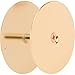 Prime-Line U 9516 Steel Door Hole Cover Plate, Brass (Single Pack)