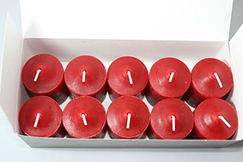 Dickens Christmas Scented Red Votive Candles 10 Pack