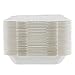 Houseables Takeout Containers, to Go Box, Restaurant Take Out Food Container, 100 Pack, White, 8x8 Inch, 100% Disposable, Clamshell, Biodegradable Boxes, Microwavable Supplies, Eco Friendly