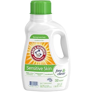 Arm & Hammer Sensitive Skin Free & Clear Liquid Laundry Detergent, 32 loads