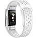 Maledan Sport Bands for Fitbit Charge 2 with Air Holes, White Small