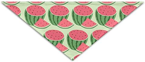 Dog Bandana Triangle Bibs Scarfs Accessories For Pet Cats And Puppies Watermelon Summer Fruit
