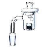 Drand New Decoration 90 Degrees 4MM Thick Flat top Quartz Handmade Accessories Suit (14mm Male) (Yellow) (Blue) (Blue)