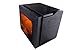 APEVIA X-QPACK3-OG Micro ATX Cube Gaming/HTPC Case, Supports Video Card up to 320mm/ATX PS, 2xOrange Windows, USB3.0/USB2.0/HD Audio Ports, 1x140mm Orange LED fan, Flip Open Design, Dust Filter-Orange