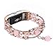 Tomazon Compatible Fitbit Charge 2 Bands, Fashion Replacement Bracelet with Elastic Stretch Handmade Beaded Pearl Band for Women Girls Female, Pink, Gray, White